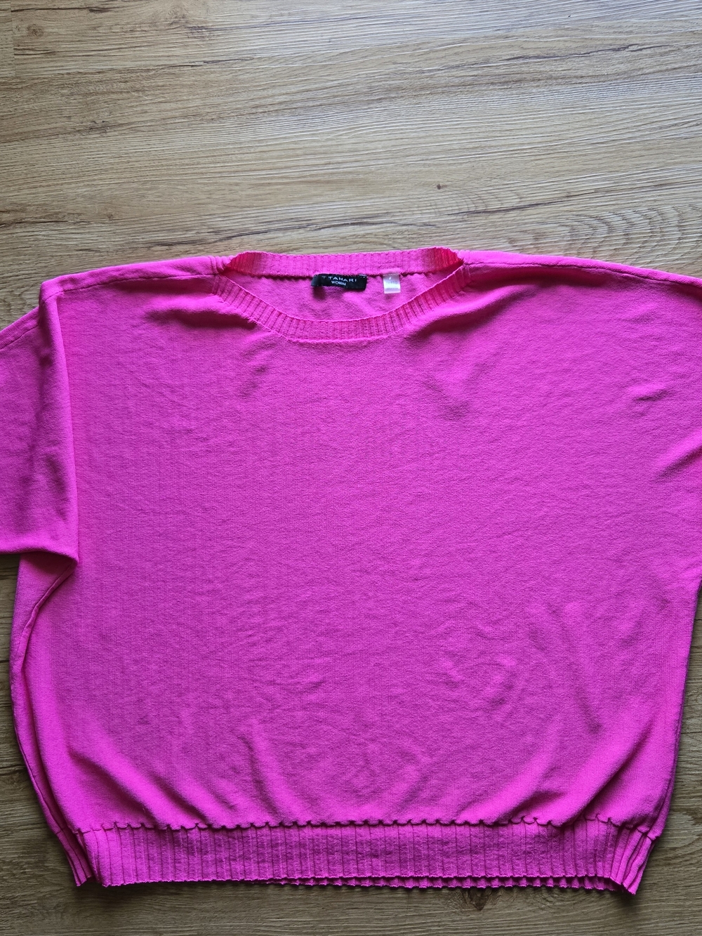 Tahari Hot Pink Knit Sweater 2X